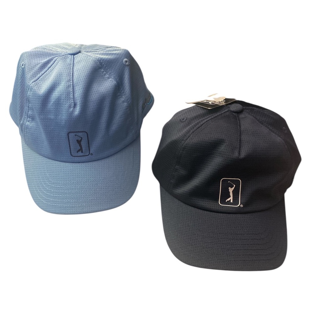 PGA Tour Blue and Black Men's Golf Hats. NWT GUC